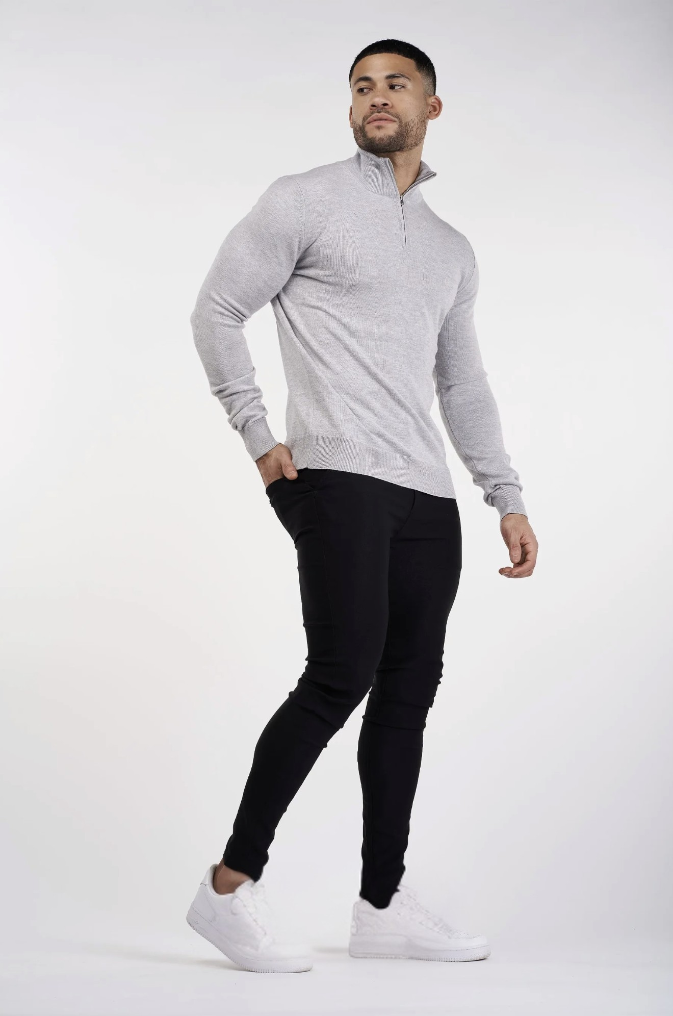 THE SANTONI HALF ZIP - SWEATER