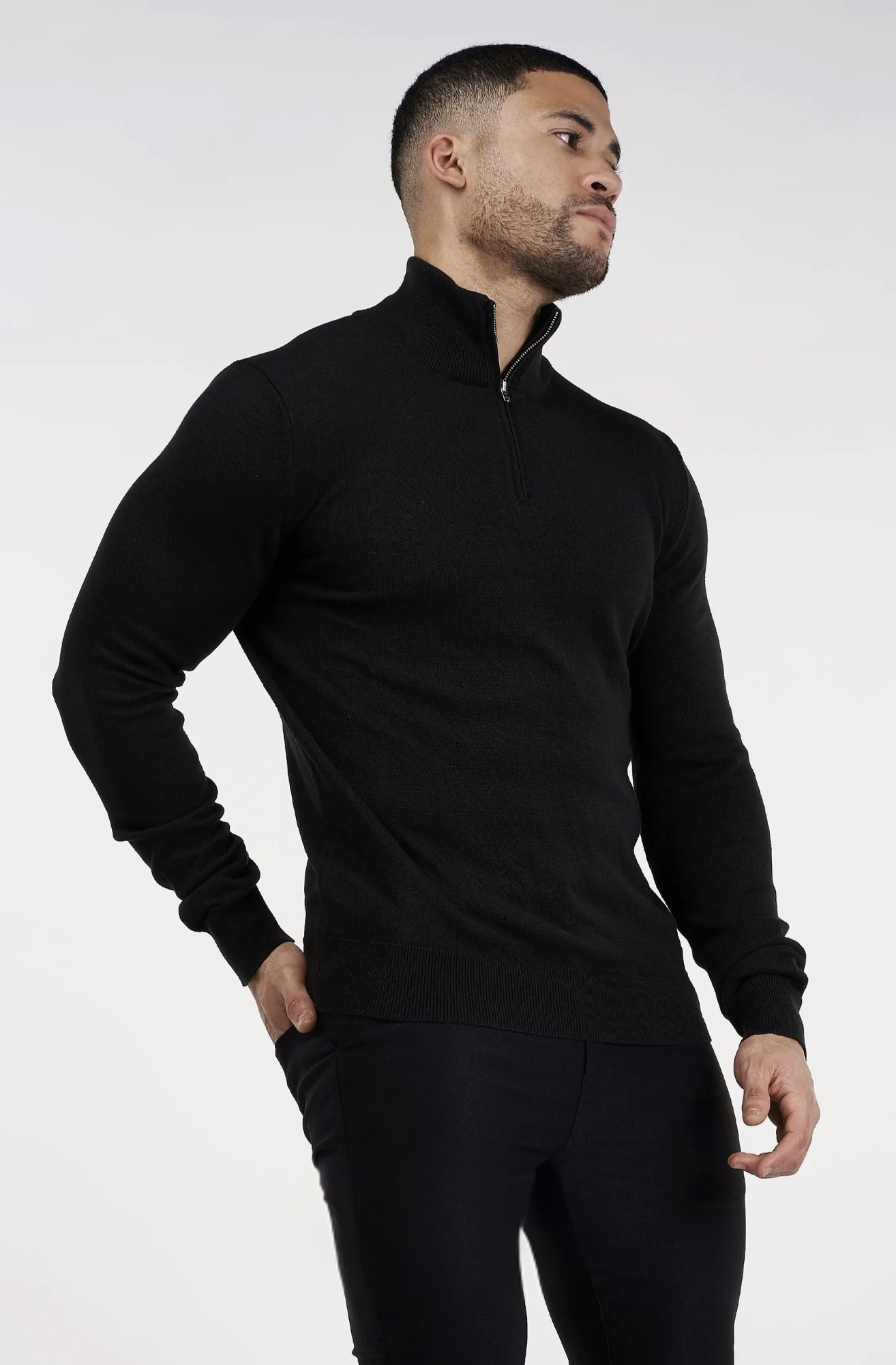 THE SANTONI HALF ZIP - SWEATER