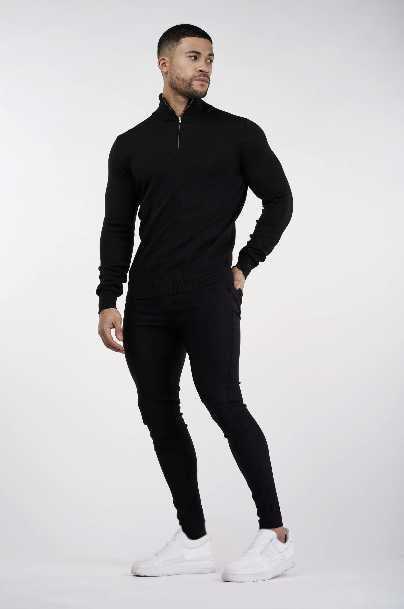 THE SANTONI HALF ZIP - SWEATER