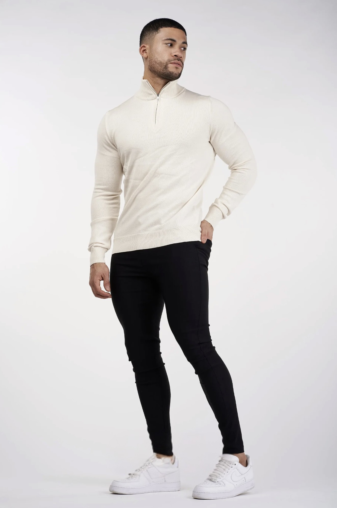 THE SANTONI HALF ZIP - SWEATER